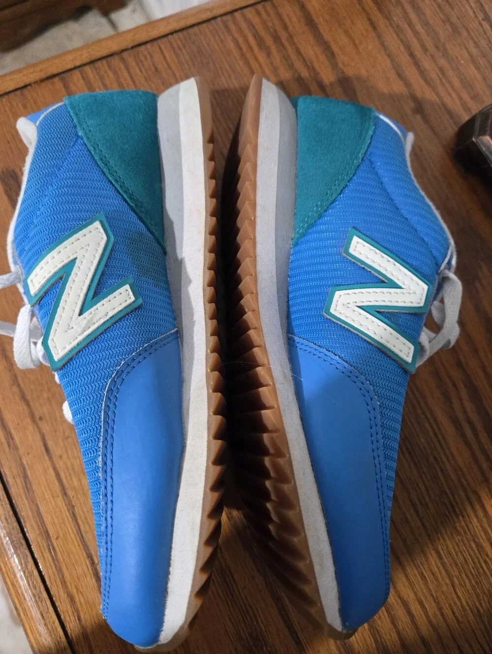 New Balance Bright Blue Sneakers with Teal Accent